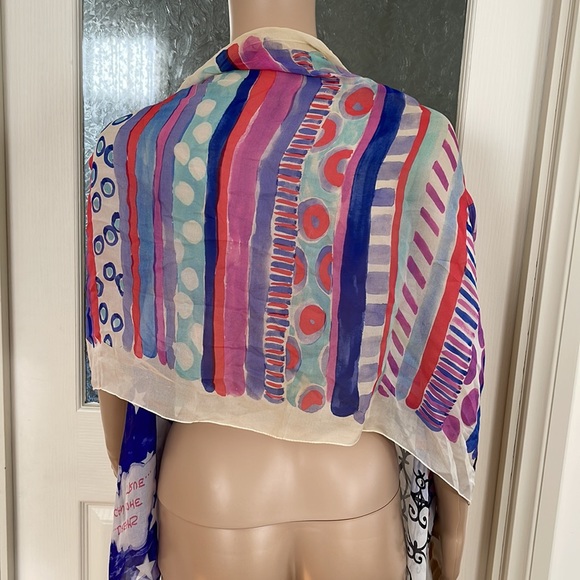 MOSCHINO | Silk print scarf … Dreams Can Come True… - Picture 7 of 12